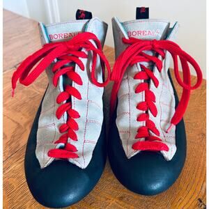 Vintage BOREAL Climbing Bouldering Shoes, Women’s Size 8.5 US Fusion S-2 Gray